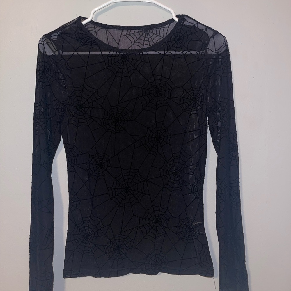 Spider Web mesh long sleeve